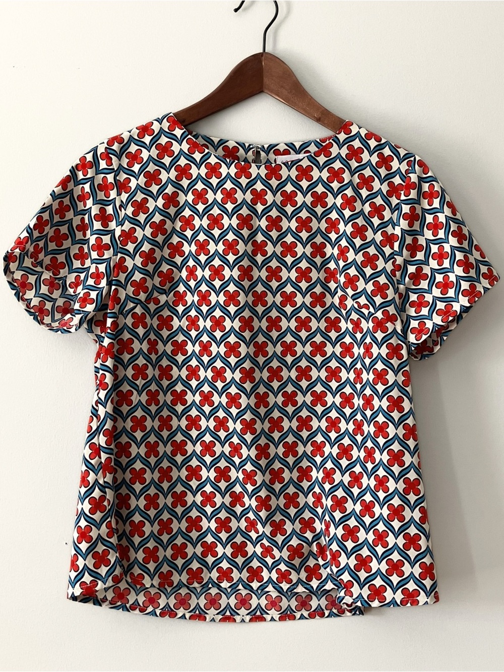 Compania Fantastica Short Sleeve Blouse With Prints - Picture 2 of 6